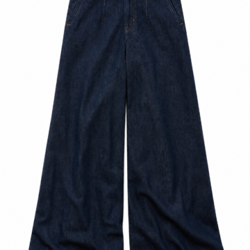 Dark Indigo Wide-Leg High-Rise Jeans