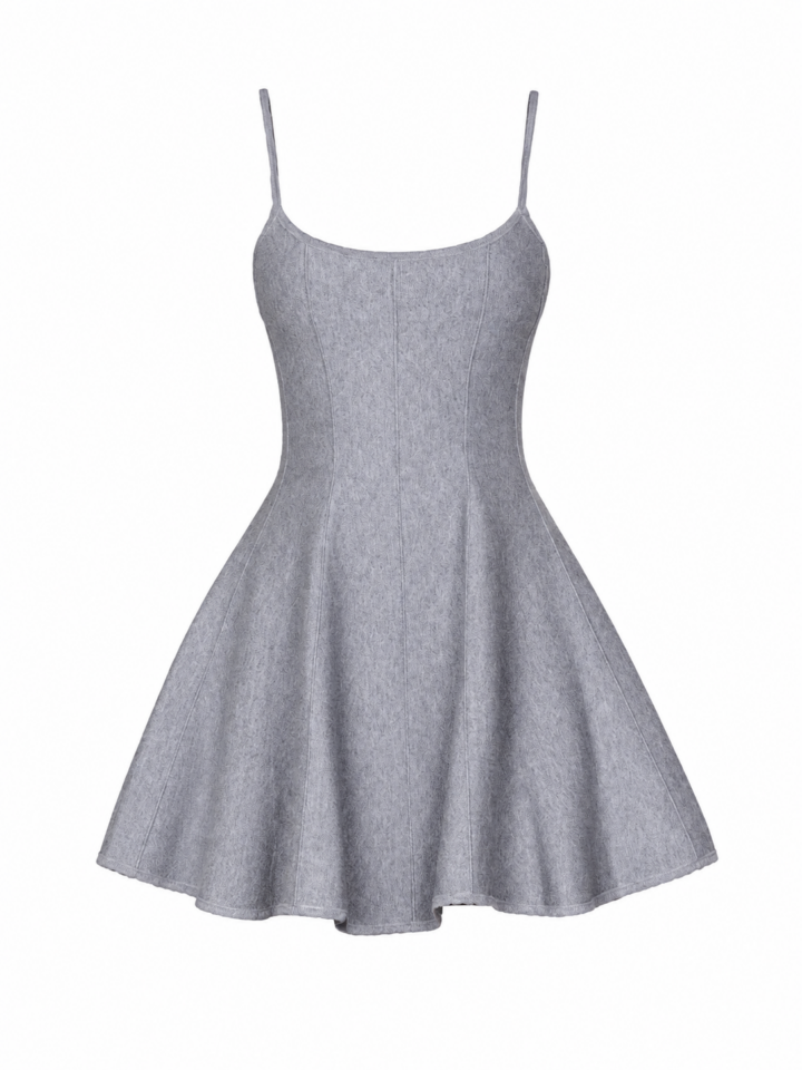 Elegant Black Midi Dress with Sleeveless V-Neck and Fitted Silhouette