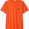 Bright Orange Crew Neck Short Sleeve T-Shirt