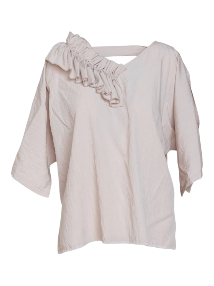 White Cotton Poplin Button-Down Shirt