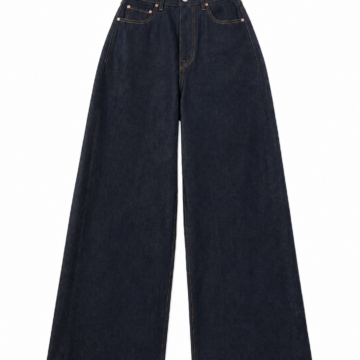Dark Indigo High-Rise Wide-Leg Jeans